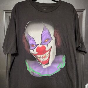 Creepy The Clown Celebrate Halloween‎ XL (46/48)  Black Short Sleeve Tee